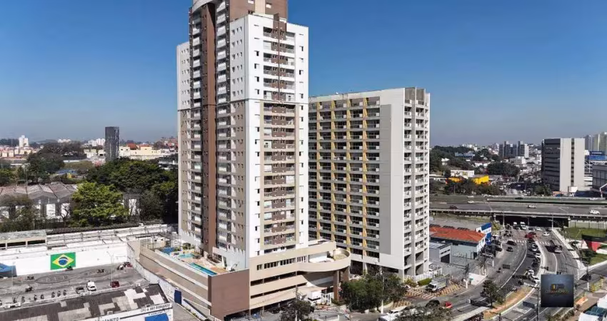 Apartamento 02 dormitórios c/suíte, varanda 01 vg - condomínio terraces - centro são bernardo do campo/sp