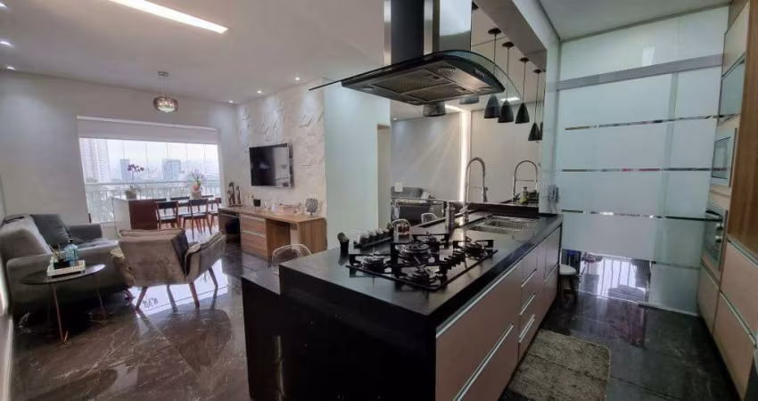 Apartamento à 94m², 3 Dormitórios, 1 Suíte, Lavabo, Cozinha Americana com Ilha, Varanda Gourmet, 2 Vagas, Lazer Completo.