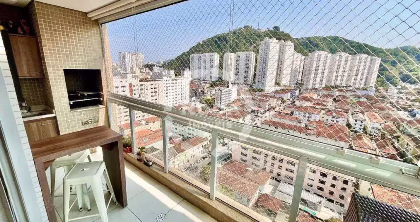 Apartamento | 85m² | 2 quartos (1 suíte) | marapé | santos