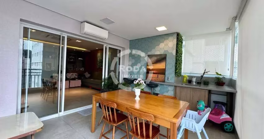 Apartamento à venda, 3 quartos, 1 suíte, 2 vagas, marapé - santos/sp