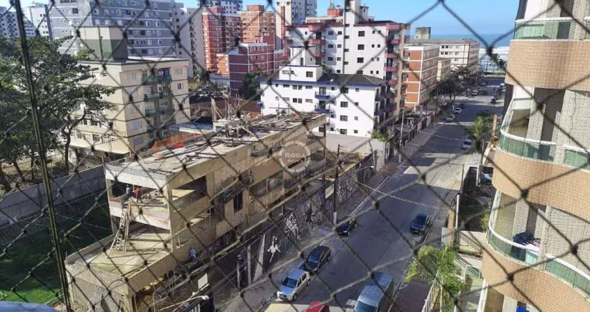 Excelente apartamento de 1 dormitório suíte mobiliado com sacada de frente a 300 metros da praia na vila tupi em praia grande