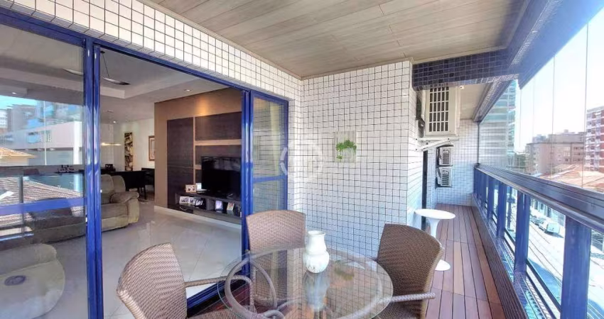 Lindo Apartamento de frente com 3 Dormitórios ,1 Suíte 2 vagas demarcadas a venda , Ponta da Praia - Santos