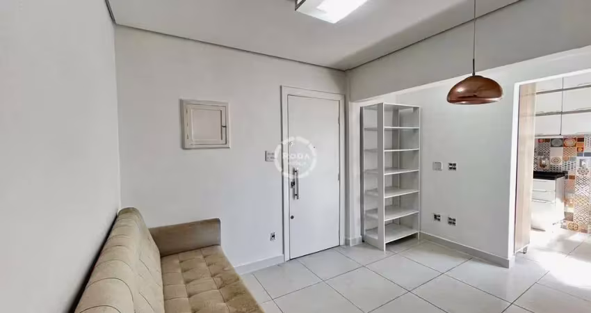 Apartamento no josé menino, 01 quarto, com elevador, quadra da praia.