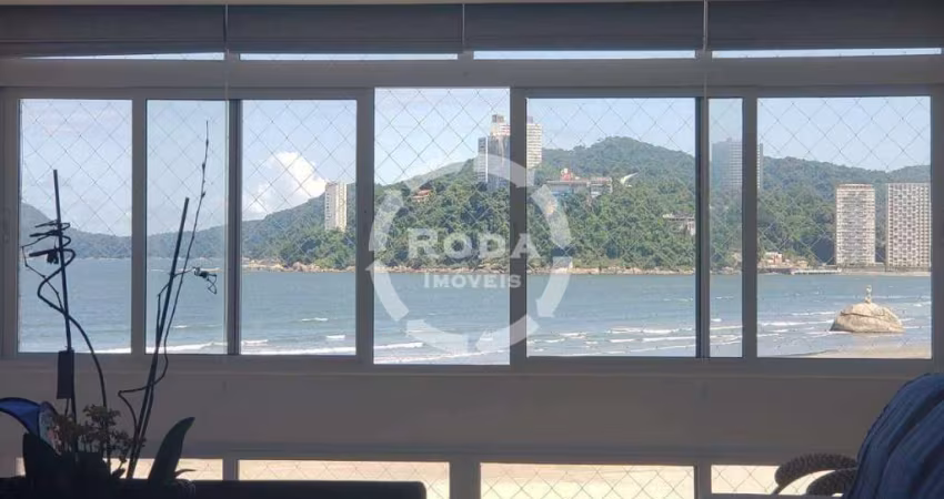Apartamento Frente ao Mar Pé na Areia, Santos Litoral Paulista.