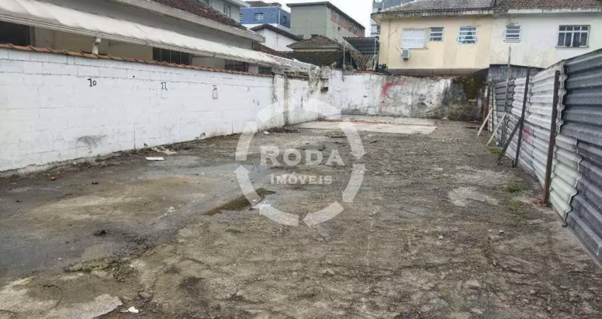 Terreno à venda na Rua Carlos Gomes, --, Campo Grande, Santos