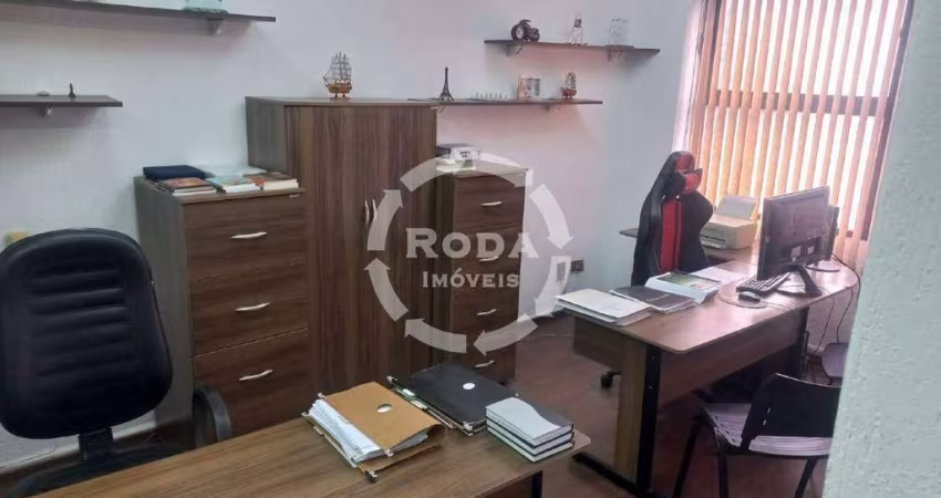 sala comercial no centro de santos