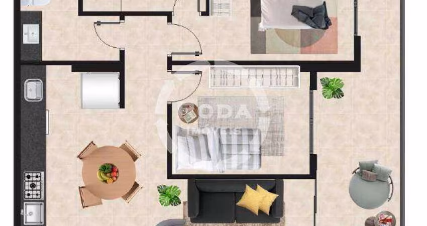 Apartamento à venda, 2 quartos, 1 suíte, 1 vaga, José Menino - Santos/SP