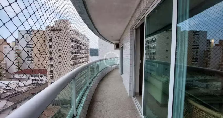 Exclusivo apartamento de frente com 4 suites 1 quadra da praia, 1 por andar a venda Ponta da Praia - Santos