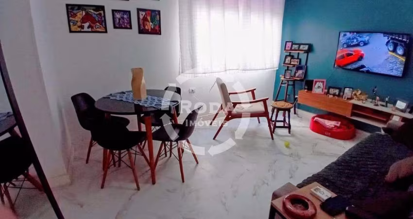 EXCELENTE APARTAMENTO DE 1 DORMITÓRIO DE 47M² RESIDENCIAL EM FRENTE A PRAIA – JOSÉ MENINO, SANTOS/SP