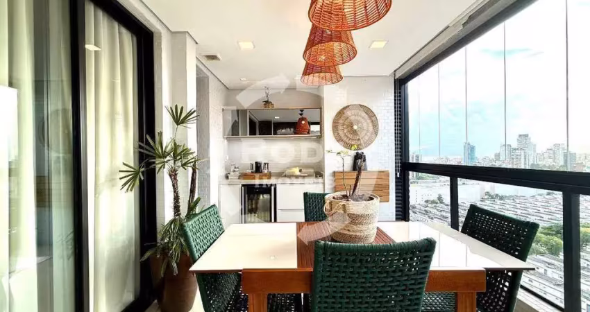Apartamento à venda na Aparecida — Condomínio Clube Moderno e Sofisticado — PORTEIRA FECHADA.