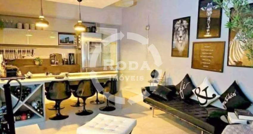 Studio Frente ao Mar na Pompéia – Alto Padrão e Lazer Completo