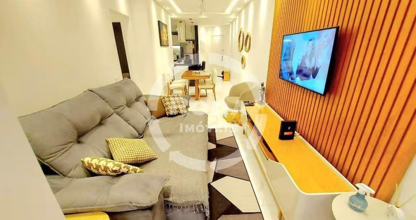 Apartamento Reformado com 3 Dormitórios (2 Suítes) a 100m da Praia – Aparecida, Santos