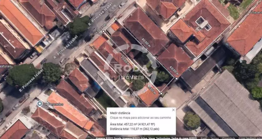 Terreno à venda na Rua Princesa Isabel, --, Vila Belmiro, Santos
