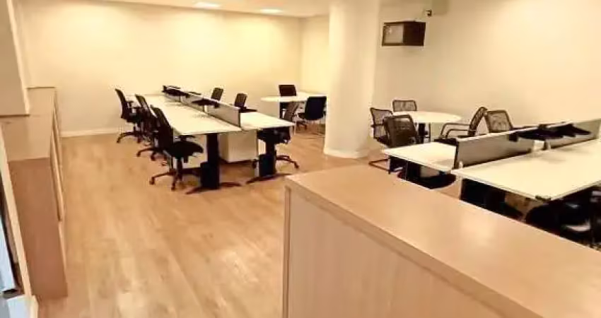 Conjunto comercial mobiliado de 81 m² para locação no centro de santos – em frente à alfândega