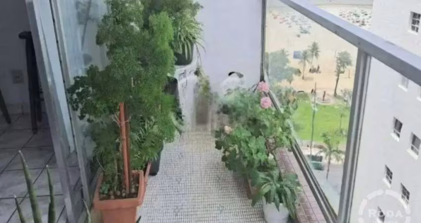 Apartamento com 90 m² e vista para o mar no gonzaga santos/sp!