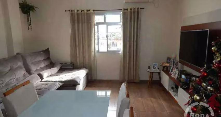 Casa sobreposta alta à venda, 2 quartos, 1 vaga, santa maria - santos/sp