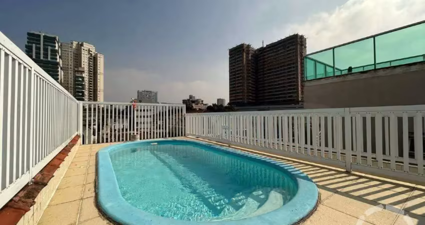 Sobreposta 05 quartos e piscina à venda boqueirão - santos