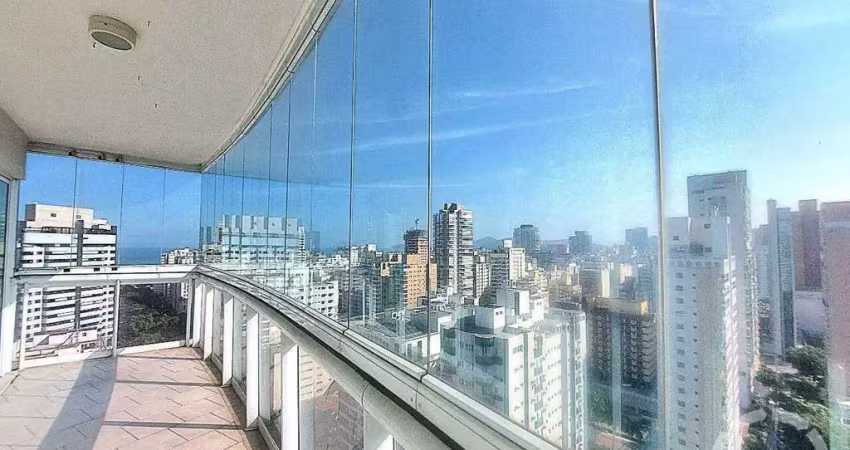 Apartamento 3 dormitórios 2 suites, de frente, com 3 vagas demarcadas a venda no boqueirão -santos -s.p.