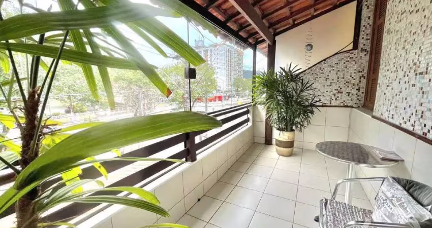 Sobrado amplo com 4 dormitórios, espaço gourmet e 2 vagas – campo grande / santos