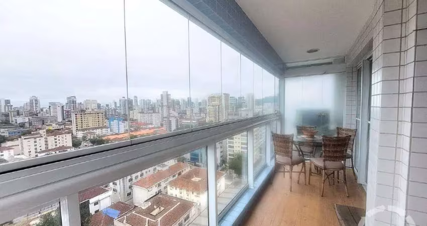 Apartamento 1 dormitório com lazer completo 1 vaga demarcada à venda no boqueirão - santos. s.p.