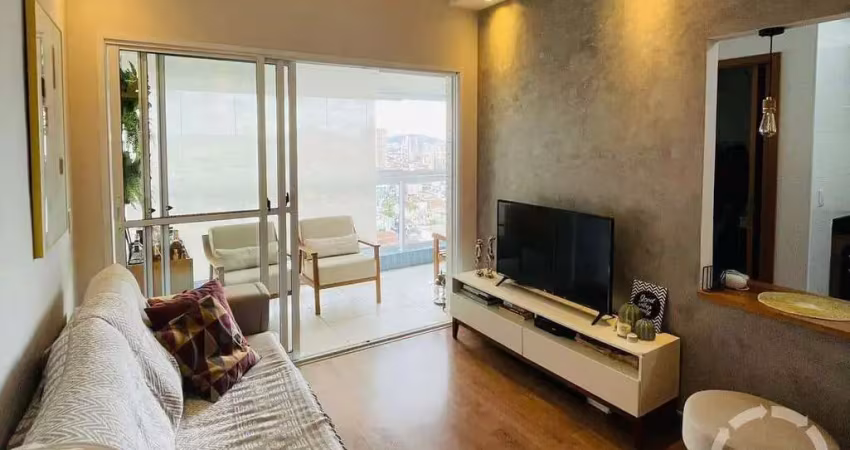 Apartamento 1 dormitório com lazer completo 1 vaga demarcada à venda no boqueirão - santos. s.p.