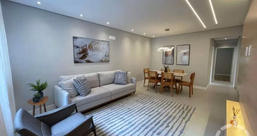 Apartamento à venda, 2 quartos, 1 suíte e closet, no gonzaga, em santos/sp - (porteira fechada)