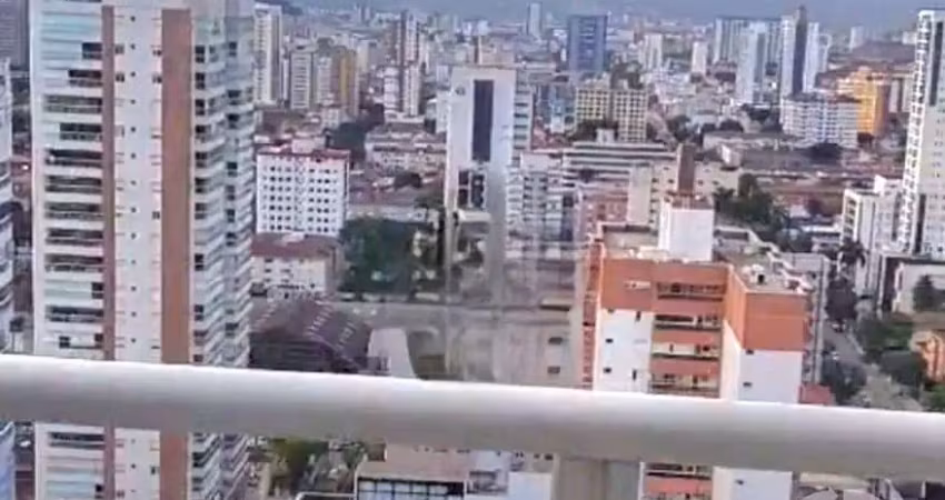 Sala comercial com 2 banheiros para alugar no boqueirão em santos -s.p.