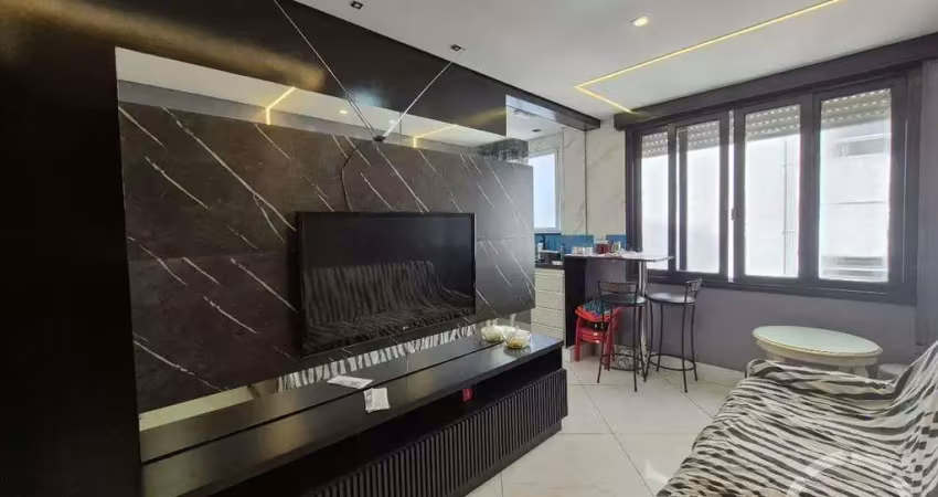 Apartamento mobiliado vista para o mar, reformado, 1 quarto, em são vicente – aceita financiamento