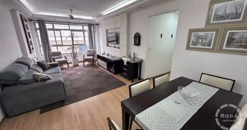 Oportunidade imperdível no marapé – apartamento mobiliado com 2 dormitórios!