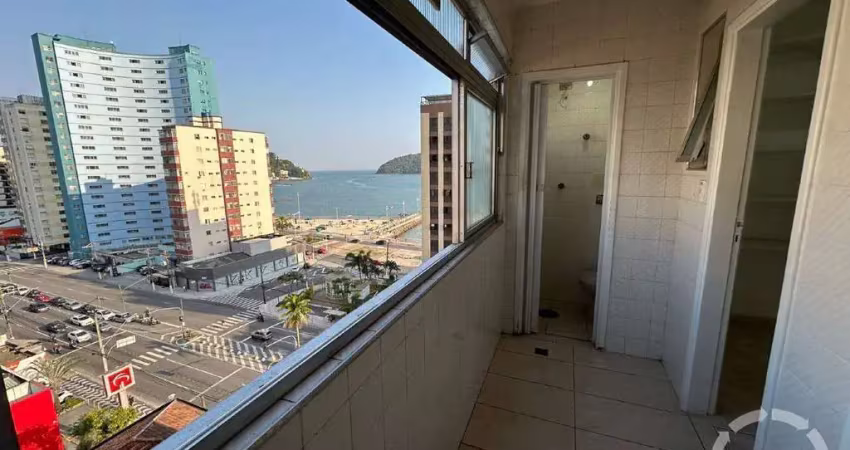 Apartamento com vista para o mar em são vicente, 89 m², 2 quartos (1 suíte)