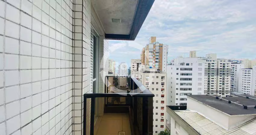 Apartamento 2 quartos sendo 1 suíte varanda e 2 vagas lazer completo, próximo a praia no gonzaga em santos
