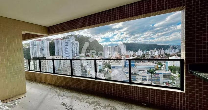 Apartamento com lazer no bairro do José Menino, quadra da praia, 02 quartos.