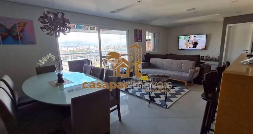 Apartamento À Venda com 125m², 3 Quartos e 3 Vagas, Lazer e Sacada Gourmet