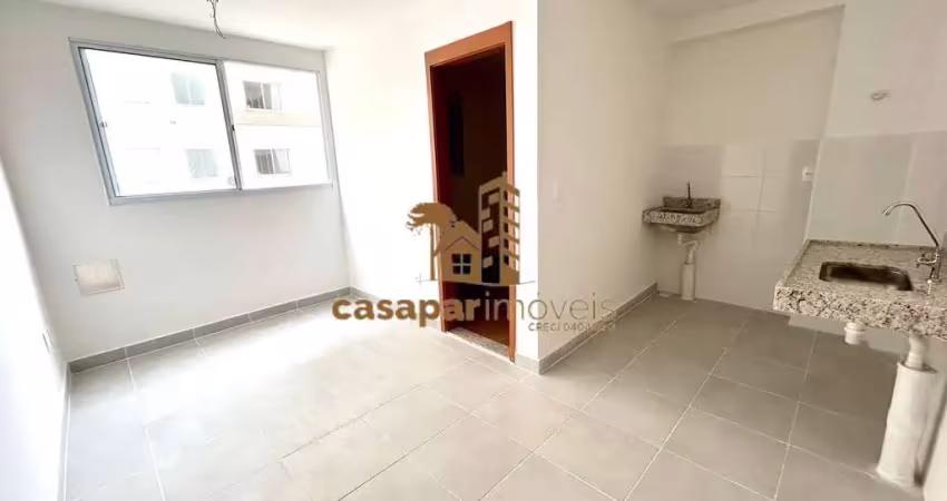 Apartamento novo para locação com 34m², 2 dormitórios e lazer completo