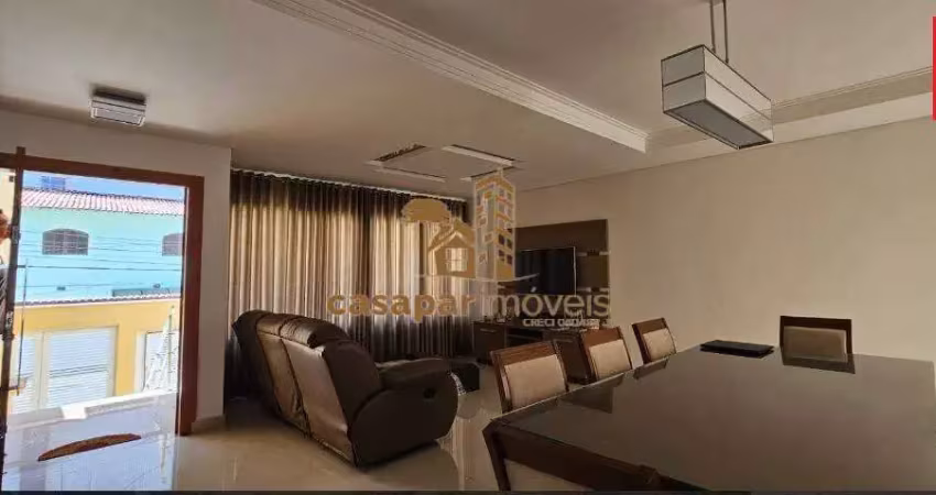 Sobrado à venda com 253m² e 3 suítes, no centro com 5 vagas  e mobiliado