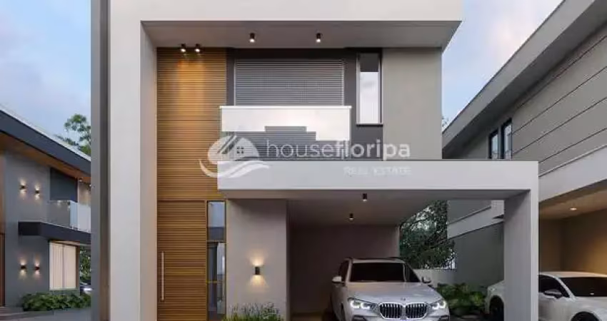 Incrível casa individual com uma suíte e duas demi-suites, moderna, dentro de condomínio à venda, s