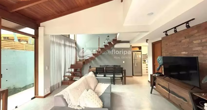 Casa à venda mobiliada com 3 dormitórios em meio a natureza, no canto da lagoa, florianópolis, sc