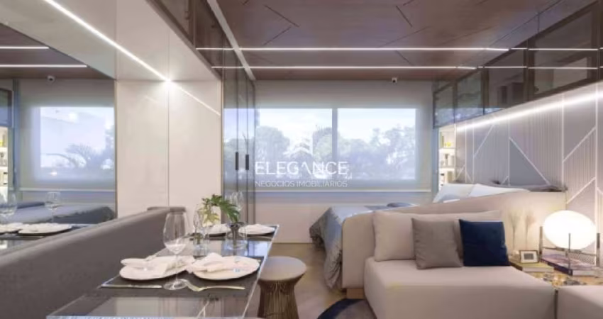 Elegance Imóveis vende estúdio muito bem localizado no Moinhos com área de 27,50 m2 privativos em andar alto. Infra espetacular Porto Alegre.