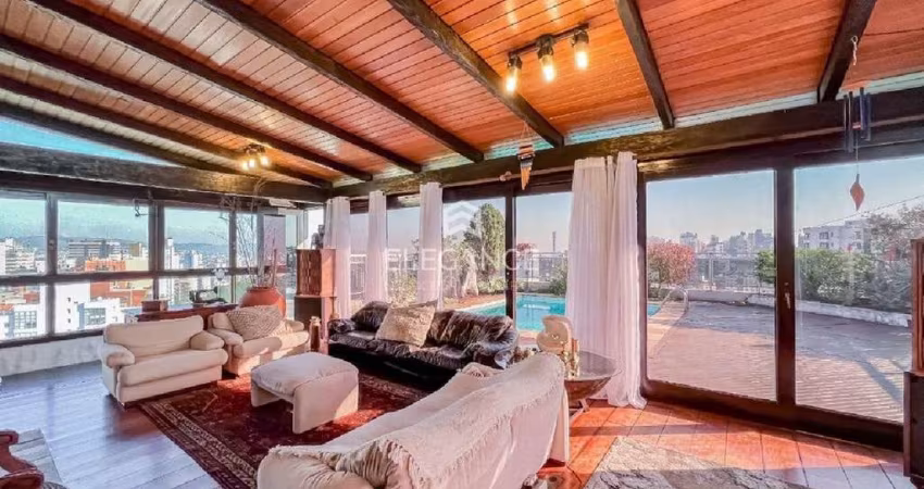 Elegance Imóveis vende cobertura com 483 m2 privativos, 3 dormitórios, suíte, piscina, 4 vagas box garagem Auxiliadora Porto Alegre.