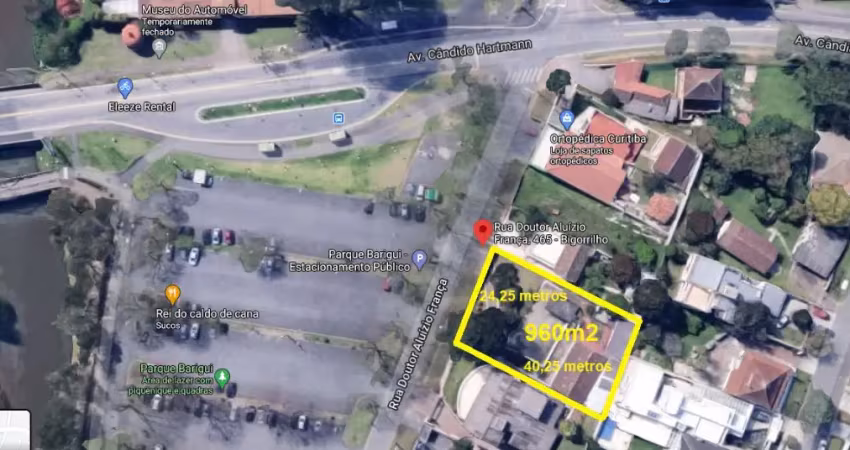 Terreno à venda na Rua Doutor Aluízio França, 465, Bigorrilho, Curitiba