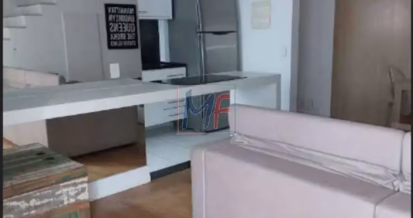 Lindo apartamento duplex, de 77 m² a.u., 1 suíte, cozinha americana, com armários embutidos, ar condicionado, 1 vaga e lazer. ref 16.117 -