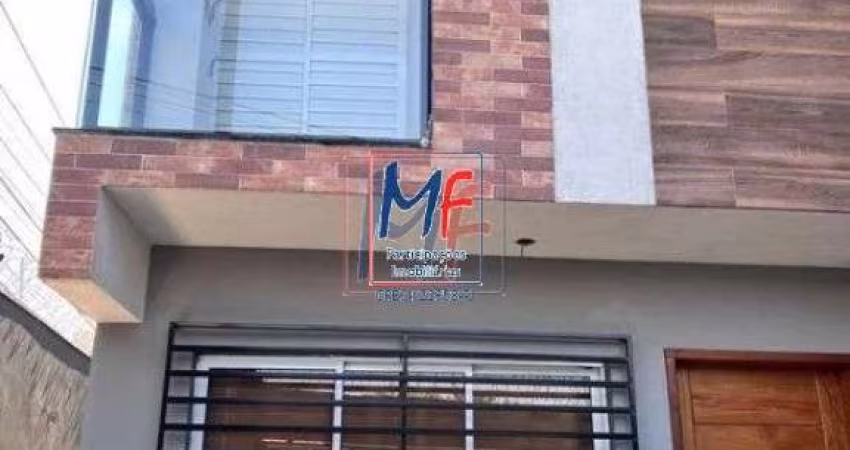 REF 16.298 Lindo sobrado tríplex, 166 m² a.u.,  4 suítes, sala, cozinha, banheiro, lavanderia, Infra de ar condicionado nas suítes,  2 vagas.