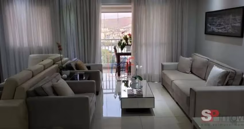 Ref 16.373 - lindo apto  centro de sbc, de 104 m² a.u., sendo 2 suítes, com living ampliada, sala de tv, de estar e de jantar cozinha, 2 vagas.