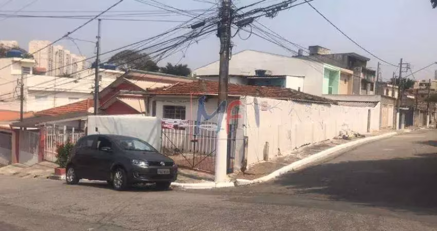 Ref 12.180 excelente terreno no bairro vila guarani (z sul), com 208 m² , casa velha para demolição, escriturado, 8 x 26 mtrs. próx. ao metrô.