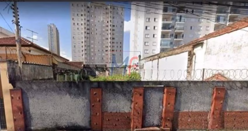 Excelente terreno no Tatuapé, com 235  m², sendo 10 metros de frente. Zoneamento: ZEIS - 3, próximo ao Metrô Carrão. Aceita 50 % permutas. REF 16.711 -