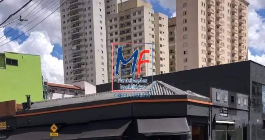 Excelente salão comercial na vila gomes cardim (zona leste sp), 286m² a.u., 3 banheiros, zoneamento zm, testada de 13 m, prox. rua cantagalo. (ref: 16.965)