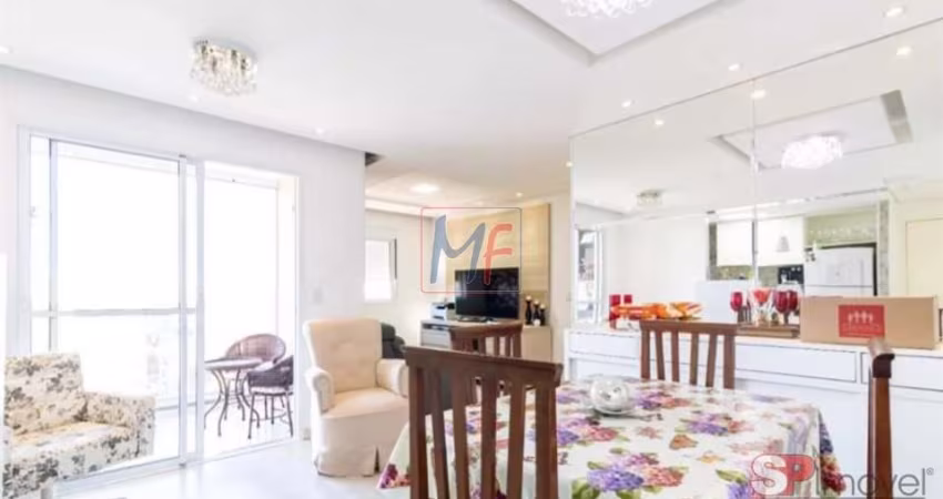 Excelente apto na Vila Moraes, 63m² a.u., 2 dormitórios (1 suíte), sala, cozinha, lavanderia, varanda envidraçada, 1 vaga, lazer (REF 17.516)