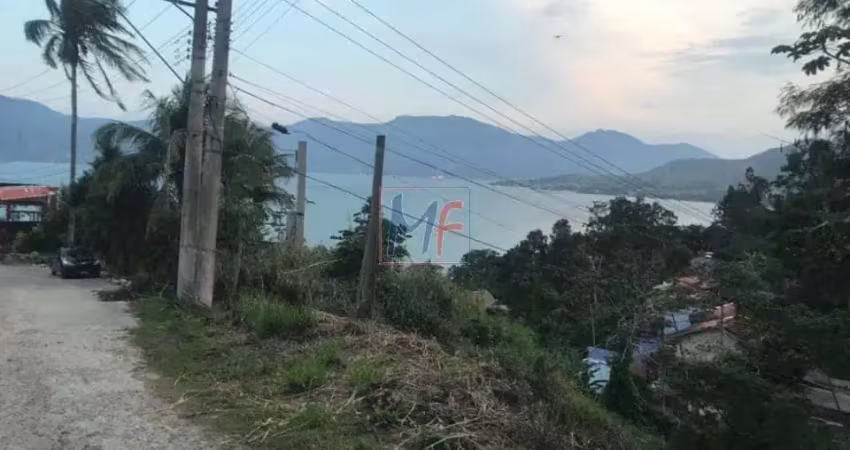 Excelente terreno no bairro cigarras - são sebastião - sp, 707 m², área em declive, vista para o mar. aceita permutas (ref 17.631)