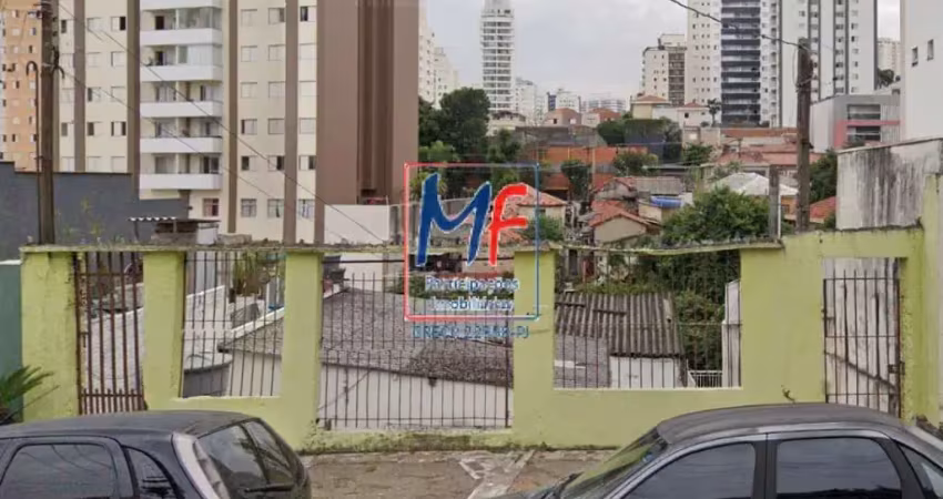 Excelente terreno no bosque da saúde, 400  m²,  testada de 9 m, 120 m2 a.c., ideal para construção de imóveis para locação. prox. av. prof. abraão de morais (ref 17.652)