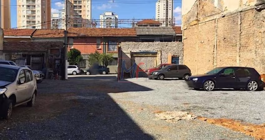 Excelente terreno no Brás, com 600 m², ideal para empreendimentos ou estacionamento. Analisa permuta. Prox. Metrô Belém ZM  (REF 17.689)